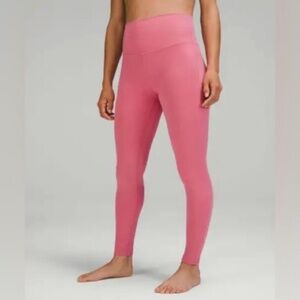 Women's Pink High-Waisted Leggings (Sakura Pink)